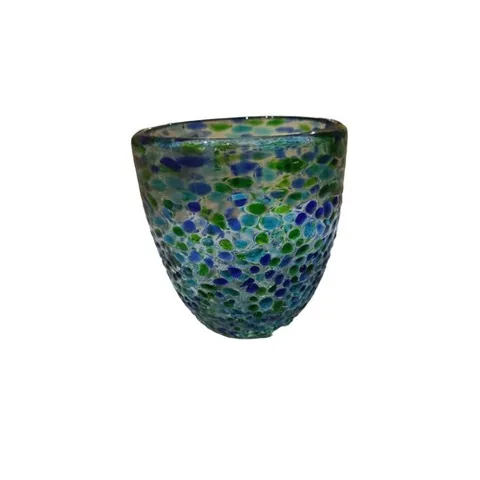 Round Textured Water Glass