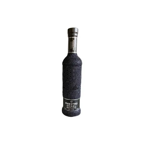 Huichol Beaded Tequila Bottle — Style 1
