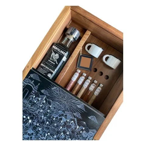 Painted Wood Mezcal Set