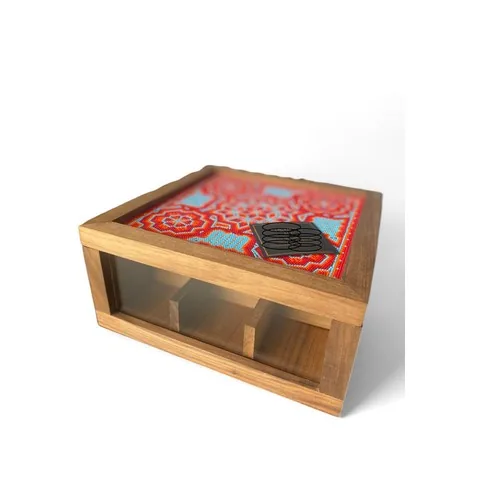 Huichol & Glass Tea Box