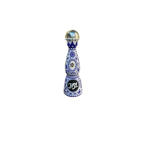 Huichol Beaded Tequila Bottle — Style 2