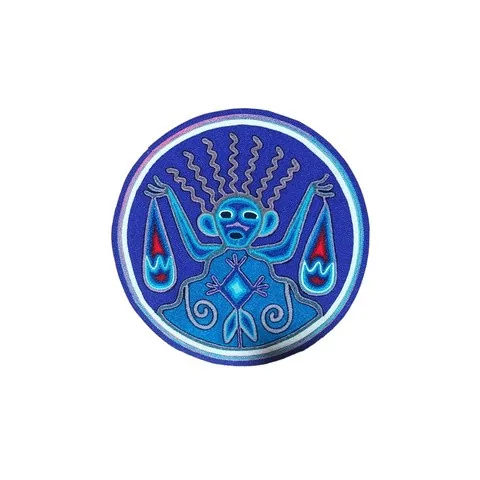 Huichol Round Yarn Painting — Style 1