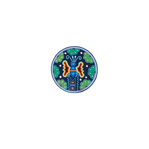 Huichol Round Yarn Painting — Style 3