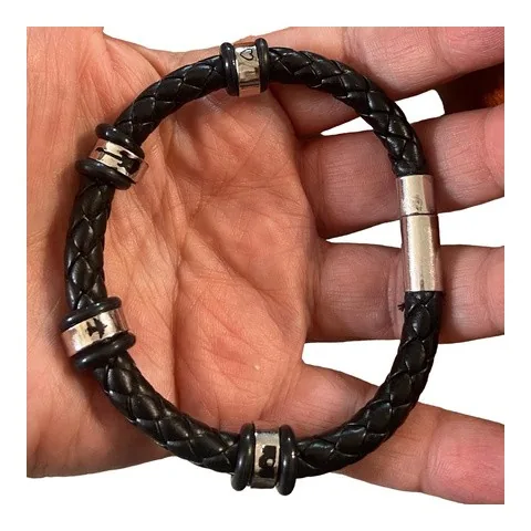 Braided Leather Bangle