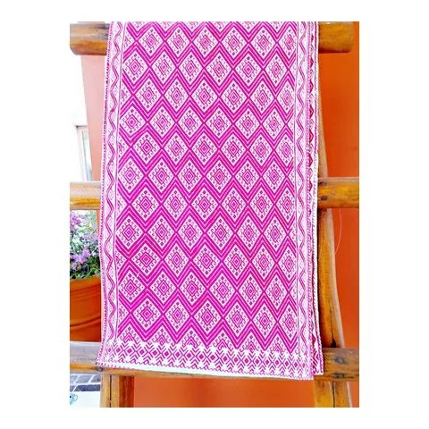 Hand-Embroidered Table Runner