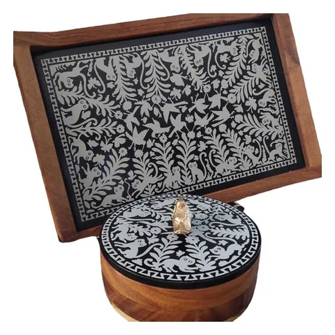Tray & Tortilla Warmer Set